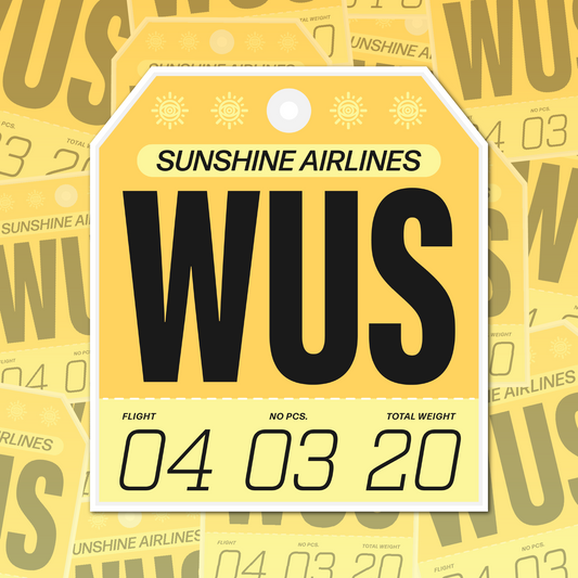 WUS Luggage Tag - Sticker